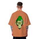 Camiseta Oversized Masculina Chimpanzé Swag Skate