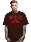 Camiseta Oversized Personalizada Estampa Brooklyn Masculina Algodão Estampada Gola Careca Ref 03 Camiseta Oversized Personalizada Estampa Brooklyn Masculina Algodão Estampada Gola Careca Ref 03