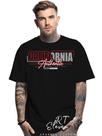 Camiseta Oversized Personalizada Estampa California Masculina Algodão Estampada Gola Careca Ref 03