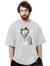 Camiseta Oversized Personalizada Estampada Masculina Algodão Estampada Gola Careca Ref 18