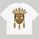Camiseta Oversized Premium 100% Algodão Branca com Estampa DTF