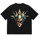 Camiseta Oversized Premium 100% Algodão com Estampa DTF - Boris Brejcha - Preta