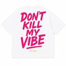 Camiseta Oversized Premium 100% Algodão com Estampa DTF - Don't Kill After Rave - Branca
