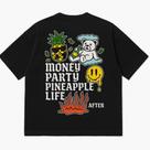 Camiseta Oversized Premium 100% Algodão com Estampa DTF - Preta