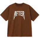 Camiseta Oversized Premium 100% Algodão Marrom com Estampa DTF