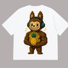 Camiseta Oversized Premium Abacaxi Labu 100% Algodão