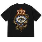 Camiseta Oversized Premium Malhão Preta 230g Algodão BCI - Modelo 777