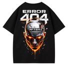Camiseta Oversized Preta com Estampa DTF - Modelo Error 404 Camiseta Oversized Preta com Estampa DTF - Modelo Error 404