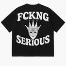 Camiseta Oversized Preta FCKNG SERIOUS - 100% Algodão Premium com Estampa DTF Camiseta Oversized Preta FCKNG SERIOUS - 100% Algodão Premium com Estampa DTF