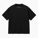 Camiseta Oversized Preta Premium 100% Algodão com Estampa DTF
