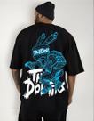 Camiseta Oversized Streetwear Unissex Larga Angel Statua