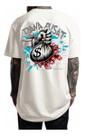 Camiseta Oversized Streetwear Urso Rosa Unissex Dava Pusat