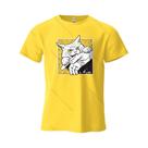 Camiseta Oversized Unissex Com Estampa Divertida De Gato Agressivo Em Desenho Animado, 100% Algodão,
