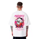 Camiseta Oversized Unissex Estilo de Rua Grafite Panda
