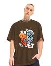 Camiseta Oversized Unissex Urso Duo