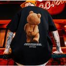 Camiseta Oversized Urso Descolado Paris Estilo Streetwear Tshirt