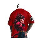 Camiseta Oversized Y2K Dragon Ball Super Anime Em Algodão Puro Confortável Para Jogos E Looks
