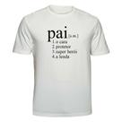 Camiseta Pai Protetor a Lenda Tamanho:MCor:Branca