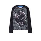 Camiseta Pantera Negra Marvel UV Manga Longa 4 a 10 anos -