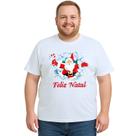 Camiseta Papai Noel Feliz Natal Natalina Personalizada