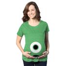 Camiseta para Grávidas Crazy Dog Monster Halloween Heather Green M