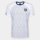 Camiseta Paris Saint-Germain Infantil Juvenil Dry Fit Branca