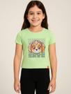 Camiseta Patrulha Canina Infantil Para Menina - VERDE