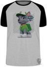 Camiseta Patrulha Canina Rocky Blusa Plus Size extra grande adulto ou infantil