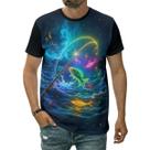 Camiseta Peixes Arte Pescaria Anzol Vara De Pescar Tucunaré