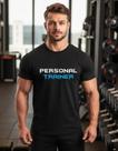 Camiseta Personal Trainer Blue Academia Fit Fitness Dryfit