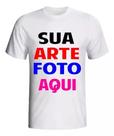 Camiseta Personalizada Com Sua Arte Logo Foto Frase