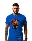 Camiseta Personalizada Estampa Tupac Masculina Algodão Estampada Gola Careca Ref 25