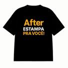 Camiseta Personalizada Oversized de Algodão Premium