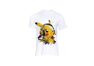 Camiseta Personalizada Picachu De fone Tecido Premium 30.1