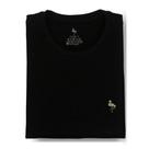 Camiseta Peruana Básica Preta Logo Amarela