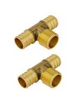 Camiseta Pex Barb Crimp Brass 3/4 Pex x 1/2 masculina NPT EFIELD