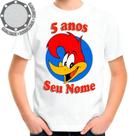 Camiseta Pica Pau Feliz Camisa Personalizada