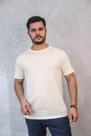 Camiseta Pima Off-White com Logo Bordada