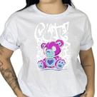 Camiseta Pink Bear Ursinho Rosa Personalizado Estampado Moda Street