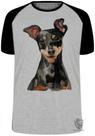 Camiseta Pinscher orelhas Blusa Plus Size extra grande adulto ou infantil Camiseta Pinscher orelhas Blusa Plus Size extra grande adulto ou infantil