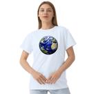 Camiseta Planeta Terra Globo Terrestre Camisa Personalizada Blusa Adulto Algodão com Poliéster