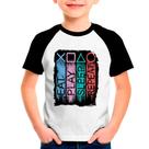 Camiseta PLAYSTATION Games Jogos Moda Infantil Roupa Criança 01