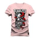 Camiseta Plus Size Algodão Premium T-Shirt FearLess