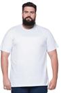 Camiseta Plus Size Básica Lisa Meia Manga 100% Algodão HF