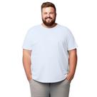 Camiseta Plus Size Branca Lisa Camisa Básica Blusa Algodão com Poliéster Camiseta Plus Size Branca Lisa Camisa Básica Blusa Algodão com Poliéster