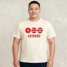 Camiseta Plus Size BTS Arirang G1 G2 G3 G4 G5 Cor Preto e Off White 100% Algodão Moda Plus Size