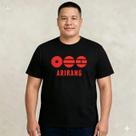 Camiseta Plus Size BTS Arirang G1 G2 G3 G4 G5 Cor Preto e Off White 100% Algodão Moda Plus Size