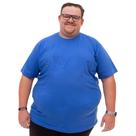 Camiseta Plus Size Camisa Big Plus Basica Lisa Algodao Gola Redonda Tecido Confortavel Manga Curta