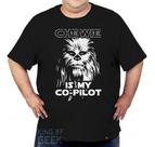 Camiseta Plus Size Chewbacca Star Wars Han Solo Millennium