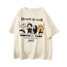 Camiseta plus Size Com Estampa De Anime Demon Slayer Para Homens E Mulheres, Estilo Casual Harajuku Camiseta plus Size Com Estampa De Anime Demon Slayer Para Homens E Mulheres, Estilo Casual Harajuku